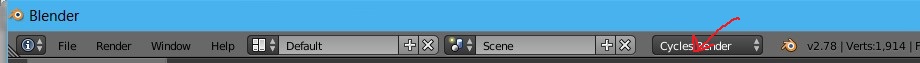 Set Cycles as Our Renderer